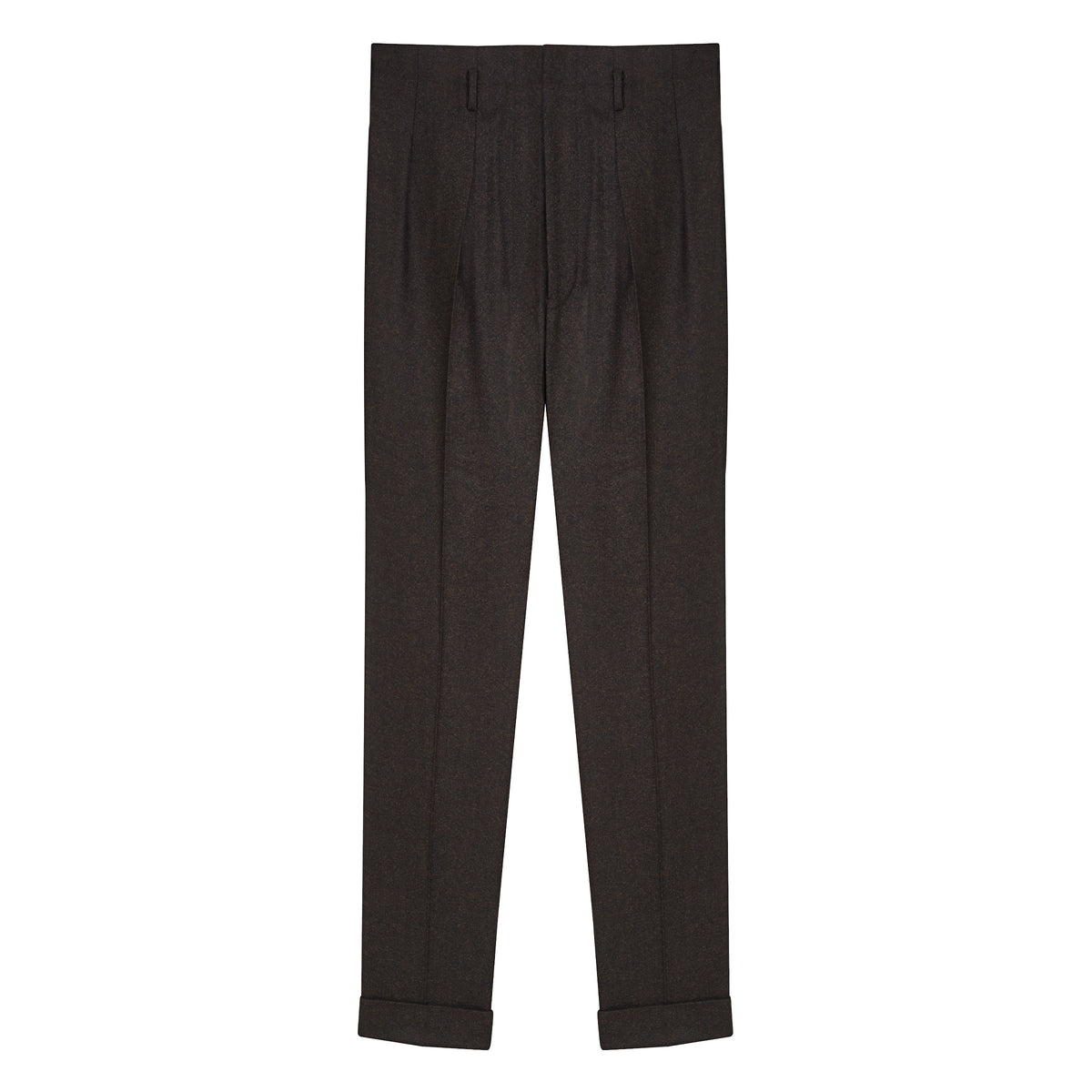 Brown Flannel Hollywood Trousers – Edward Sexton