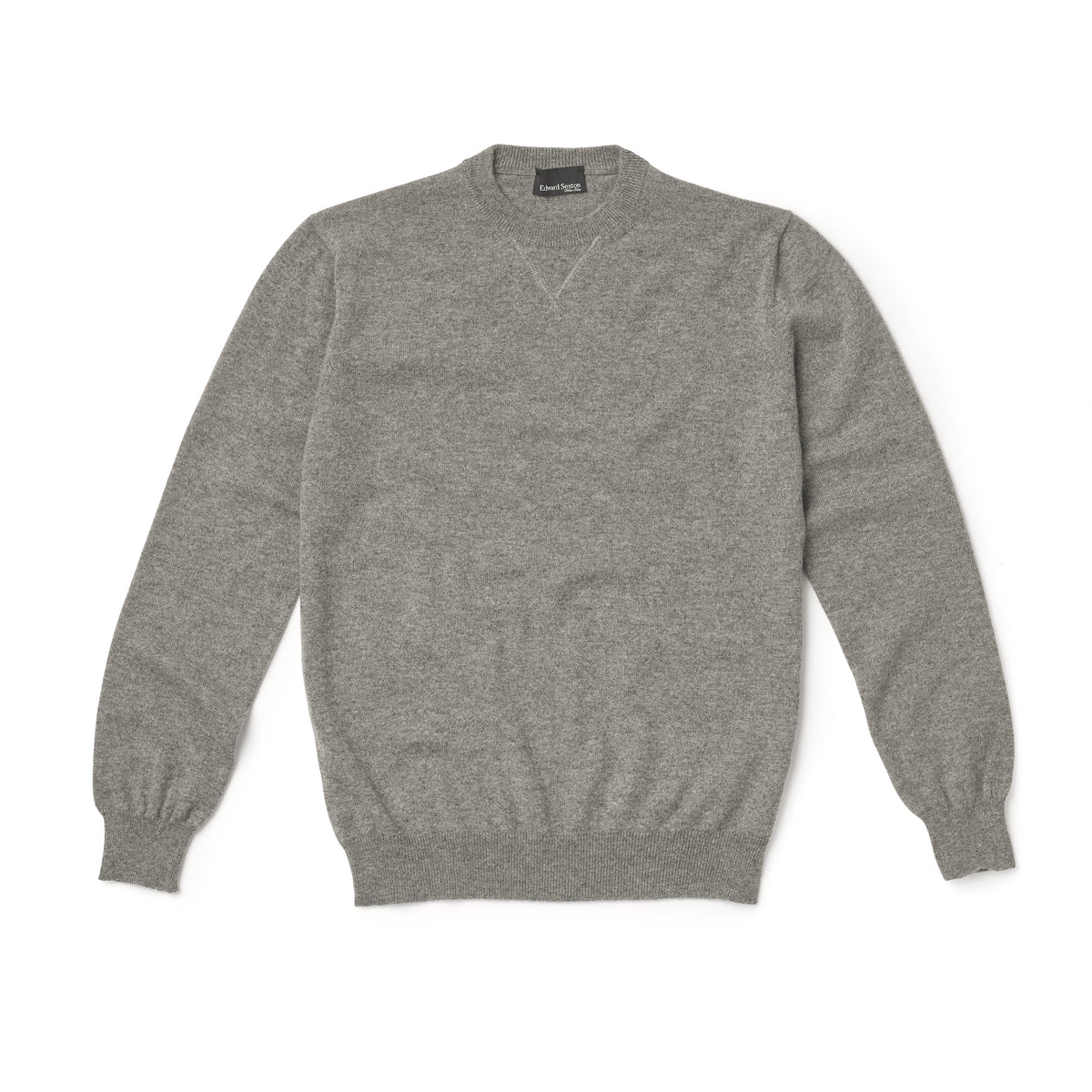 Grey Cashmere Crewneck – Edward Sexton