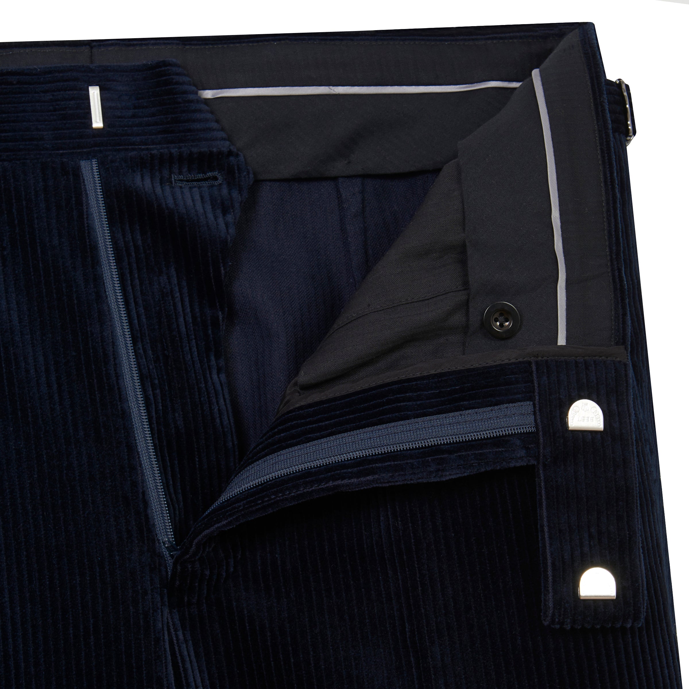 Black Corduroy Hollywood Trousers